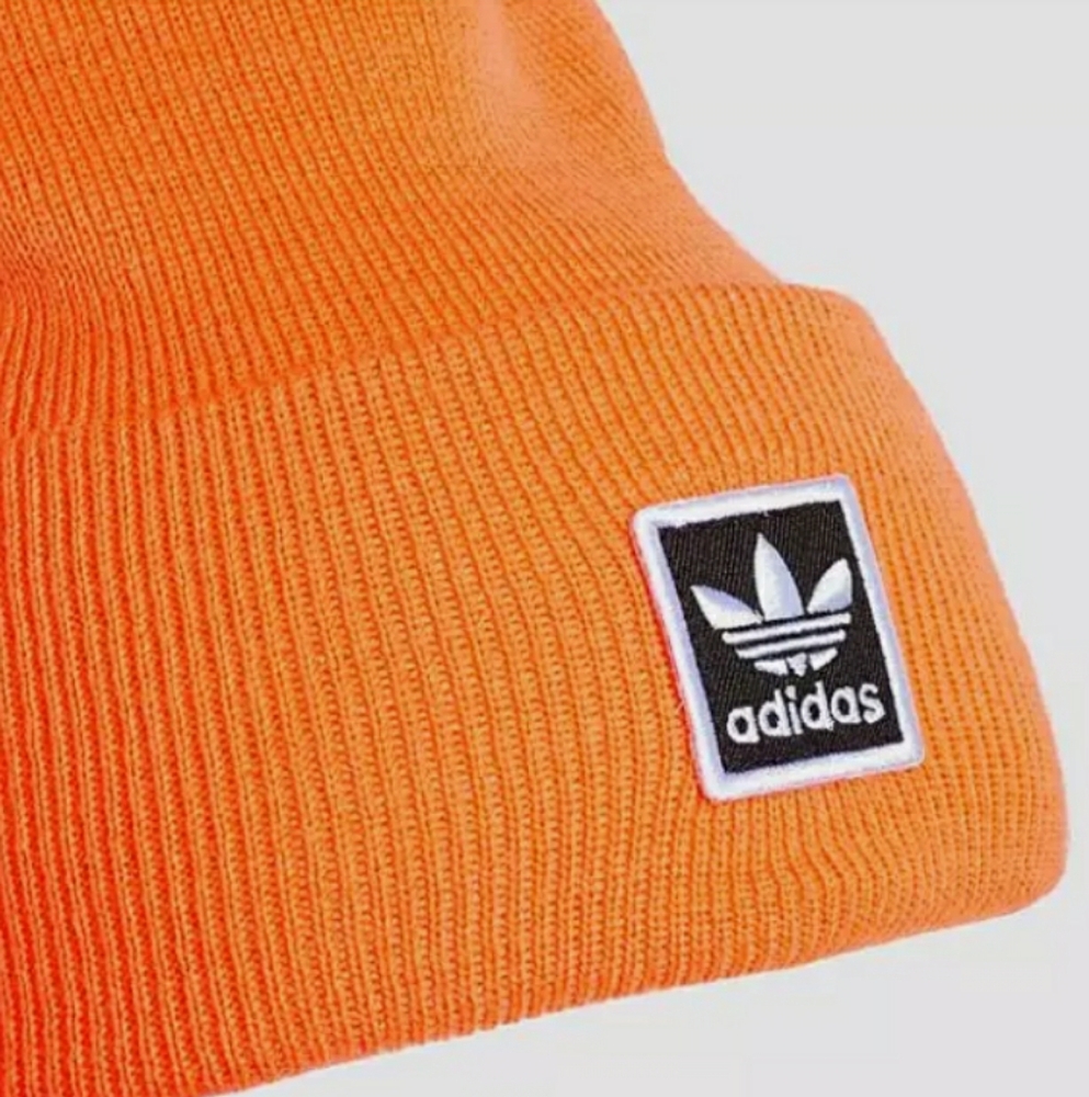 NWT Adidas Unisex Originals Trefoil Beanie  - Signal Orange